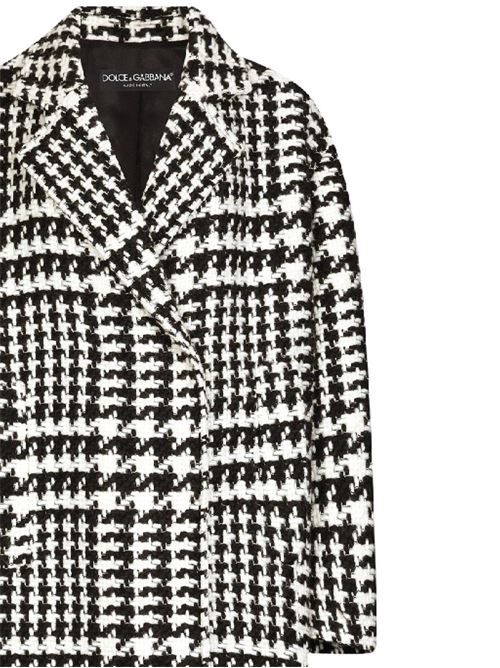 Coat with houndstooth pattern DOLCE&GABBANA | F0E2FTFMMGXS8030